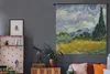 MuchoWow® Wandteppich Wandbehang Weizenfeld mit Zypressen - Produktbild-Vorschau 5