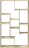 A freestanding, multi-compartment bookshelf against a white background. Voir les images du produit