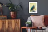 MuchoWow® Gerahmtes Poster Eisvogel - Zweig - Vogel 30x40 Produktbild-Vorschau 3