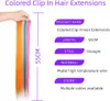 INF Extensiones de cabello con clip, paquete de 10 Gris Vista previa de la imagen del producto 2