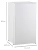 HOMCOM 91L Kühlschrank mit Gefrierfach 81L+10L Klein Produktbild-Vorschau 3