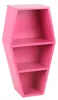Sargregal Pink – Gothic Wandregal im Coffin Design – Holz Produktbild-Vorschau 2