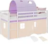 Homestyle4u Hochbett 90x200 Kinder Weiß Set mit Matratze ® Produktbild-Vorschau 19