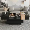 okwish Quadratischer Couchtisch Wohnzimmertisch mit Produktbild-Vorschau 2