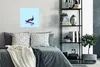 MuchoWow® Poster Pfau - Blau - Skateboard - Tiere - Lustig Produktbild-Vorschau 4