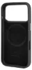 The back of a black phone case with a circular magnetic charging area visible inside. Voir les images du produit