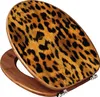 banjado Design Deska sedesowa Bambus 44x38x5cm - Leopard - Podgląd zdjęcia produktu 7