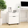 Cartella mobile con rotelle Bianco 45x38x54 cm Materiale a Anteprima dell’immagine prodotto 9