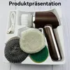 Elektrische Reinigungsbürste kabellos,Akku Spülbürste mit 5 Produktbild-Vorschau 6