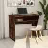 vidaXL Stôl Smoked Oak 90x50x74 cm odvodený výrobok z dreva Náhľad obrázku produktu 2