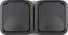 REV Prise double complète AquaStorm Gris clair, noir Voir les images du produit 1