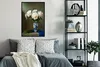 MuchoWow® Gerahmtes Poster Vase - Pfingstrosen - Weiß 60x90 Produktbild-Vorschau 4