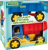 The image shows the packaging of a toy truck and trailer set. Produktbild-Vorschau