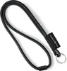 webbomb® Tubular Lanyard rund Schwarz Schlüsselband weich Produktbild-Vorschau 1