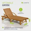 Juskys® Sonnenliege SunScape Natur, Akazie Holz mit Produktbild-Vorschau 6