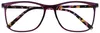 OPULIZE Arc Lesebrille Stilvolle Schlank Rechteckig Rahmen Produktbild-Vorschau 1