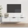 vidaXL Nástěnná skříňka bílá 102x30x20 cm Dřevěný materiál Náhled obrázku produktu 2