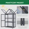 Szkółka Outsunny mini szklarnia 3-poziomowa z uchylnym Podgląd zdjęcia produktu 5