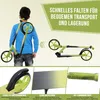 Habib 200mm Cityroller  | Klappbar & bis 100kg: Grün Produktbild-Vorschau 5