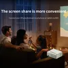 A family is watching a movie projected onto a wall by a projector. Náhled obrázku produktu
