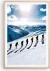 Gerahmtes Poster - Rahmen in heller Eiche - Berg Wanderung Produktbild-Vorschau 1