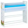 Relaxdays Kinderregal, 6 Boxen, 4 Stofffächer, niedliches Produktbild-Vorschau 2