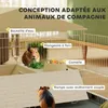 PawHut Meerschweinchenkäfig, Kleintierkäfig mit Produktbild-Vorschau 4