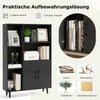 Libreria COSTWAY con ante e vani a giorno, libreria, Anteprima dell’immagine prodotto 4