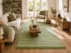 Alfombra de algodón trenzado a mano, verde/multicolor, 140 Vista previa de la imagen del producto 4