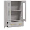 The Living Store Highboard Grau Sonoma 69,5x31x115 cm Produktbild-Vorschau 5
