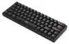 A black gaming keyboard with RGB lighting is shown from a diagonal angle on a white background. Podgląd zdjęcia produktu