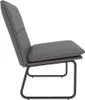 vidaXL Ławka szara 100x75x76 cm imitacja skóry Podgląd zdjęcia produktu 4