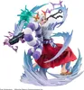 A detailed figurine of Yamato from One Piece Bounty Rush, depicted in a dynamic pose with a mythical creature and water effects. Produktbild-Vorschau