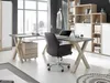 Schreibtisch 120x70 Computertisch Home Office Weiß matt Produktbild-Vorschau 2