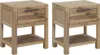 vidaXL Nachttische mit Schubladen 2 Stk 40x30x48 cm Akazie Produktbild-Vorschau 7