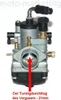 Sport VERGASER 21mm MANUELLER CHOKEHEBEL für Benelli 491 RR Produktbild-Vorschau 2