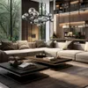 Lampadario MILA nero 14xG9x9W in vetro, dimensioni: Anteprima dell’immagine prodotto 4