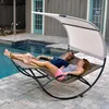 Vivere Double Chaise Rocker Aluminium - Dvojité houpací Náhled obrázku produktu 7
