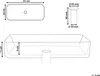 BELIANI Waschbecken Weiß Keramik Rechteckig 61x35cm Marmor Produktbild-Vorschau 3