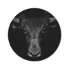 MuchoWow® Mauspad Mousepad Taurus - Tiere - Schwarz - Weiß Produktbild-Vorschau 1