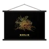 MuchoWow® Textilposter Berlin - Gold - Karte - Stadtplan - Produktbild-Vorschau 1