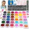 Bledras Glitzer Tattoo Set Kinder, 36 Farben Produktbild-Vorschau 1