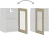 vidaXL Hängeglasschrank Lyon Sonoma-Eiche 40x31x60 cm Produktbild-Vorschau 6