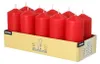 STARPAK Stumpenkerzen 40 mm rot 10 Stück Produktbild-Vorschau 3