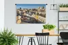 MuchoWow® Wandteppich Wandbehang Der Blick auf Cagliari vom Produktbild-Vorschau 2