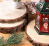 8 Stück Holzscheiben 25-28 cm Durchmesser, Runde Produktbild-Vorschau 7