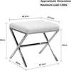 Duhome Sitzhocker Kunstleder, Polsterhocker Fußhocker Produktbild-Vorschau 3