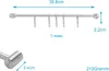 Intirilife Edelstahl Küche Hängeleiste mit 5 Haken - Küchen Produktbild-Vorschau 2