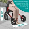 ELONEO Rollator składany z siedziskiem, rollator zewnętrzny Podgląd zdjęcia produktu 4
