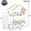 Flieks Etagenbett 90x200cm mit 2 Schubladen, Kinderbett Produktbild-Vorschau 6